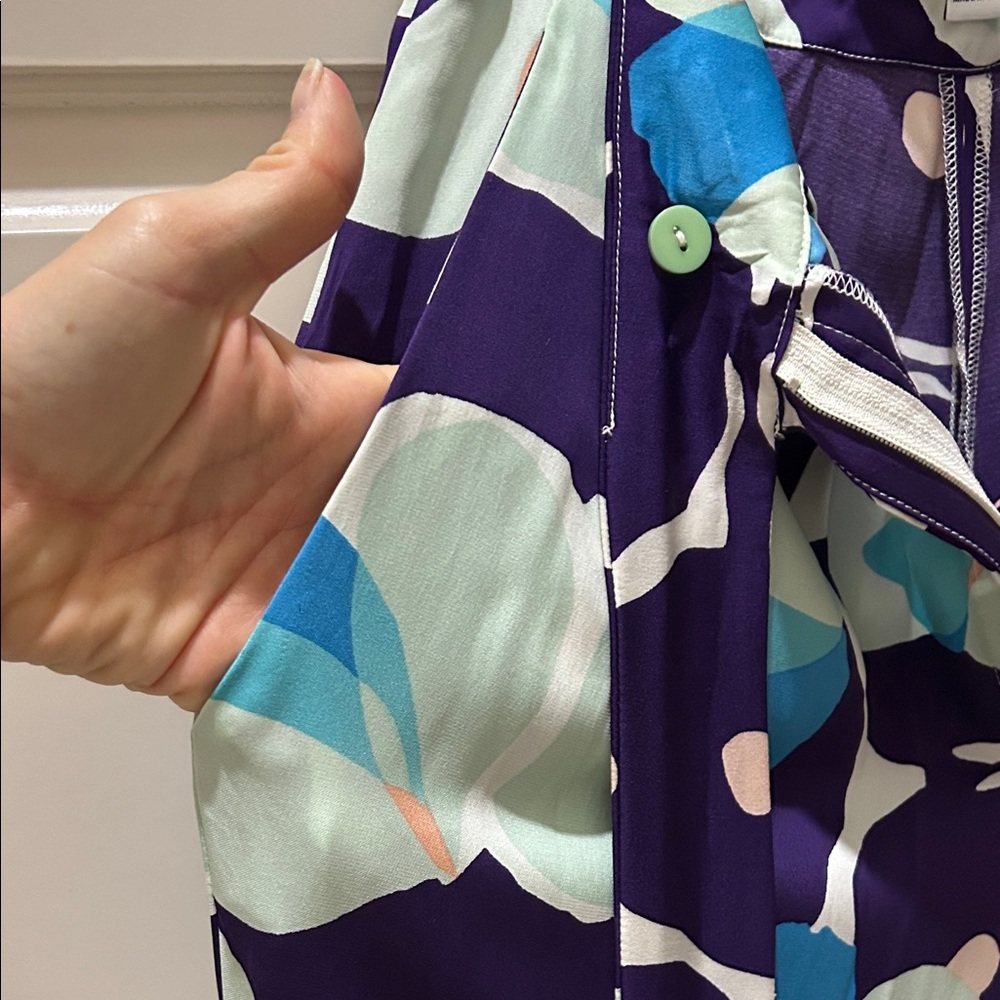 Diane Von Furstenberg Multicolor Floral Silk Pants - Picture 14 of 14